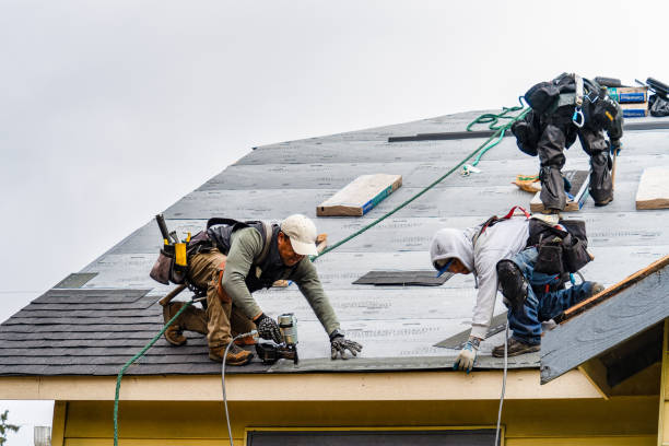 Professional Roofing technician working in Palm, PA